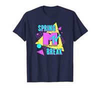 MTV Music Television Spring Break Geometric Classic Logo T-Shirt