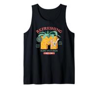 MTV Refreshing Fresh Picked Pineapple Drink Logo Retro TV Débardeur