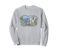 MTV Tropical Botanical Vintage Floral Music Television Sweatshirt
