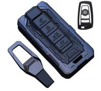 Mtverver Compatible avec coque de clé BMW 1'F20/2'F22/3'F30/4'F32/5'F10/6'F11/7'F01/X3 F25/X4 F26/M3 M4 M5 M6, accessoires de clé en métal pour BMW (modèle B)