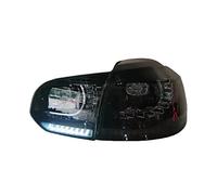 MTVTFECEWG 1 Paire De Feux Arrière De Voiture Pour VW Pour Golf 6 Mk6 R20 2008-2013 Eau Qui Coule Scintillement Clignotant Feu Arrière (Type A BLACK)