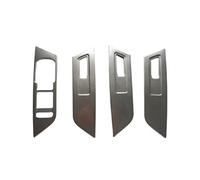 MTVTFECEWG 4 Pièces Voiture Verre Ascenseur Interrupteur Panneau Paillettes Accoudoir Intérieur Cadre Décoratif Pour Skoda Pour Kodiaq 2018 2019 2020 2021(A)