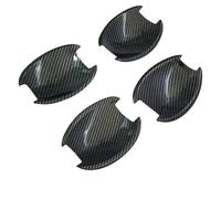 MTVTFECEWG Autocollant Pour Poignée De Porte Extérieure Pour Hyundai Pour Tucson IX35 2009 2010 2011 2012 2013 2014 (Carbon bowl)
