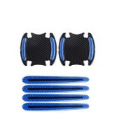 MTVTFECEWG Bande Autocollante Réfléchissante Pour Voiture Bande Réflectrice Pour Pare-chocs Poignée Porte Couvercle Bol Ensemble D'accessoires Extérieurs Voiture (Blue)