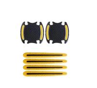 MTVTFECEWG Bande Autocollante Réfléchissante Pour Voiture Bande Réflectrice Pour Pare-chocs Poignée Porte Couvercle Bol Ensemble D'accessoires Extérieurs Voiture (Jaune)