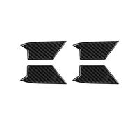 MTVTFECEWG Garniture Couvercle Bol Poignée De Porte Intérieure En Fiber Carbone 4 Pièces Pour VW Pour Golf 8 Mk8 2020 2021 Raccords Intérieurs Automobiles(B)