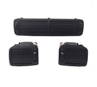 MTVTFECEWG Grille De Ventilation Grille D'aération Centrale Noire pour Tableau De Bord Avant Chauffage Climatisation pour VW pour P&assat B5 1997-2005 Ventilation Climatisation(1set)