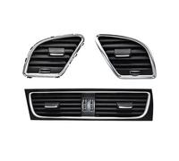 MTVTFECEWG Grille Ventilation Grille D'aération pour Climatisation De Tableau De Bord Central Avant pour A4 A5 2009 2010 2011 2012 2013 2014-2016 Accessoires Intérieurs De Voiture(3pcs)