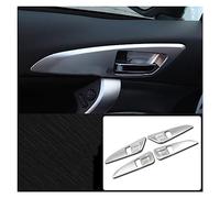 MTVTFECEWG Poignée Porte Intérieure Voiture Bol Couverture Garniture Attraper Cadre Lunette Garniture Pour Mitsubishi Pour Eclipse Pour Cross 2018 2019 (ABS Chrome)