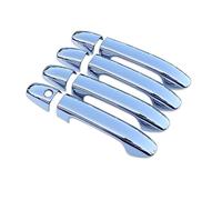 MTVTFECEWG Pour Mercedes Pour Benz Pour Vito W447 Pour Classe V 2014-2020 Poignée De Porte Voiture En Fiber Carbone Couvercle Bol Accessoires D'autocollant Style (Silver handle)