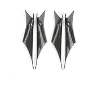 MTVTFECEWG Pour Série 5 520 523 525 530 528 535i G30 2018-2022 Voiture Intérieur Porte Poignée Couverture Garniture Porte Bol Autocollants Décoration(fibre de carbone,2 Pair)