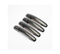 MTVTFECEWG Pour Suzuki Pour Swift 2005-2017 Pour Suzuki Pour Grand Pour Vitara 2005-2012 Motifpoignée Porte Voiture Couverture Garniture Autocollant Voiture (Black 1 keyhole)