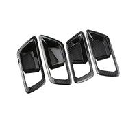 MTVTFECEWG Pour Toyota CHR C-HR 2016 2017 2018 2019 2020 4 Pièces Voiture Porte Intérieure Poignée Bol Couverture Décoration Autocollant Garniture Accessoires(Carbon fiber black)