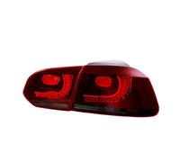 MTVTFECEWG Pour VW Pour Golf 6 Mk6 R20 2008-2013 1 Paire De Feu Arrière De Voiture Assemblage Eau Qui Coule Scintillement Clignotant Feu Arrière (Type A Red BLACK)