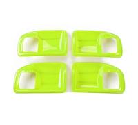 MTVTFECEWG Style Voiture Voiture Intérieur Porte Poignée Bol Décoration Couverture Garniture Autocollants Pour Jeep Pour Wrangler Pour JK 2011-2017 (Light Green)