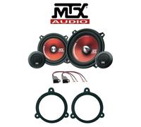 MTX TR50S Kit 2 Voies 4 Haut-Parleurs 13 cm RENAULT CLIO 220W Rouge