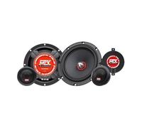 MTX TX465S Haut-parleurs voiture Kit 2 voies 16,5cm 80W RMS 4 Tweeteers néodyme 25mm Membranes pulpe célulose