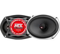 MTX TX669C Haut-parleurs voiture Coaxiaux 15x23cm 6x9 2 voies 120W RMS 4 Châssis alu Tweeters néodyme dôme soie Membrane fibre