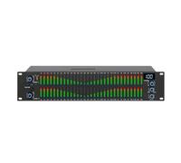 MU-231 Égaliseur Numérique Karaoké 2U Double Égaliseur Audio Graphique 31 Bandes Système Audio Professionnel Sortie SUB(Black)
