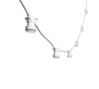 MU 5M Guirlande Lumineuse Exterieure Blanche Pour 10 Douilles Raccordable Jusqu'à 100M/1000W LED IP54 E27 Décoratif Extérieur Patio Cour Fêtes Mariage Jardin, Guirlande Guinguette Exterieur