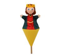 MU Brno - Marionnette à main reine Charles dans un cornet de 20 cm.