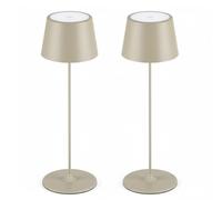 MU LIN Lampe de table LED tactile 5 W, 3 modes (3 000 K-6 500 K), batterie 4 000 mAh, rechargeable par USB, lumière réglable pour les études et la maison