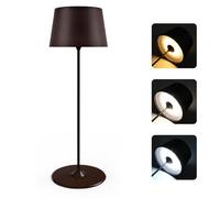 MU LIN Lampe de table LED tactile 5 W, 3 modes (3 000 K-6 500 K), batterie 4 000 mAh, rechargeable par USB, lumière réglable pour les études et la maison