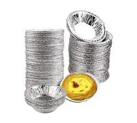 Mu Mianhua Lot de 100 moules à muffins en aluminium pour petits pains en aluminium