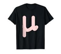 Mu Minuscule - Douzième Lettre de l'alphabet Grec T-Shirt Graphique avec Valeur