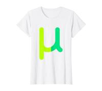 Mu Minuscule - Douzième Lettre de l'alphabet Grec T-Shirt Graphique avec Valeur