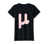 Mu Minuscule - Douzième Lettre de l'alphabet Grec T-Shirt Graphique avec Valeur