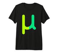Mu Minuscule - Douzième Lettre de l'alphabet Grec T-Shirt Haut de Gamme