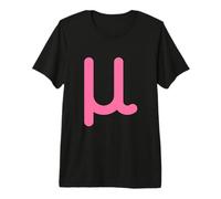 Mu Minuscule - Douzième Lettre de l'alphabet Grec T-Shirt Haut de Gamme