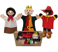 Mú - Set 3 Marionnettes Le Chat Botté - Tissu - 22793E