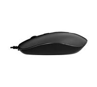 MU200-1E - Profil bas - souris - optique - 4 boutons - filaire - USB - noir