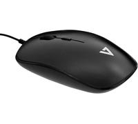 MU200-1N Souris Ambidextre, Optique, USB, 1600 DPI, Noir
