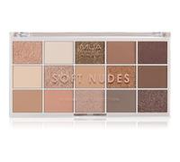 MUA Makeup Academy Eyeshadow Collection 15 Shade Palette palette de fards à paupières teinte Soft Nudes 12 g