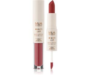 MUA Makeup Academy Multi Lip Nude Edition brillant et rouge à lèvres longue tenue duo teinte Soleil 3.2 g