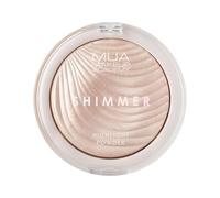 MUA Makeup Academy Poudre surlignante Shimmer, soie d'huître - Finition brillante hautement pigmentée, 8 g