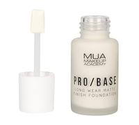 MUA Makeup Academy Pro/Base Fond de teint mat longue tenue couvrance complète, teinte #100, 30 ml - Végétalien et sans cruauté envers les animaux