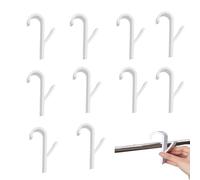 muahmuah 10 Pièces Chauffe Serviette Salle de Bain, Accroche Serviette Salle de Bain, Crochet Radiateur Seche Serviette Crochet ABS, pour tous les Radiateurs Standard (Blanc)