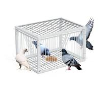 MUALROUS 43cm Piège à Pigeons de avec Conception à l’Épreuve de l’Évasion Pigeon Dove Piège à Oiseaux Cage Pliante Entrée à Sens Unique Piège de Jardin de Patio Extérieur pour Moineau Souris