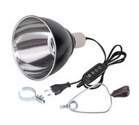 MUALROUS 7.2 INCH Abat-Jour De Support De Lampe Chauffante Pour Reptiles Avec Clip Pour Ampoule Uva/Uvb, Garde Chauffante Pour Reptiles De E27 Support De Lampe En Céramique Pour Tortue Lézard