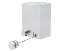 MUALROUS Corde à linge rétractable, extensible, étanchéité réglable, fixation murale, haute performance pour l'intérieur, jusqu'à 4,2 m de long, argenté