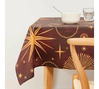 Muaré Nappe en résine Anti-Taches Christmas 140 x 140 cm