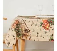 Muaré Nappe en résine Anti-Taches Christmas Sheet Music 100 x 140 cm