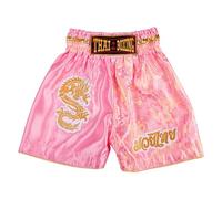 MUAY NATION Shorts de Boxe Thaï pour Enfants (2 à 12 Ans) Filles et garçons, Shorts pour Muay Thaï, MMA, Arts Martiaux (FR/ES, Âge, 9 Ans, 12 Ans, Taille Normale, Dragon Rose)