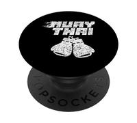Muay Thai Arts Martiaux Fighter Hobby Boxing PopSockets PopGrip Adhésif