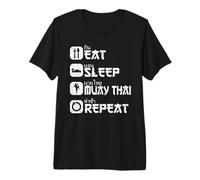 Muay Thai Boxing Thaiboxer Thai Kickboxing T-Shirt Haut de Gamme