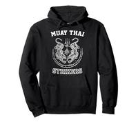 Muay Thai Kickboxing Combattant Tigre Sak Yant MMA Sweat à Capuche